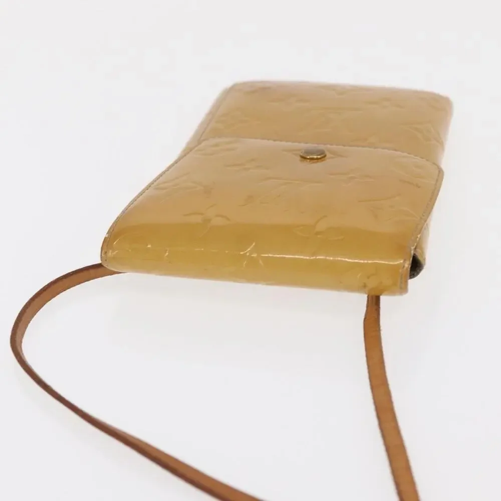 Louis Vuitton Monogram Vernis Walker Wallet Beige